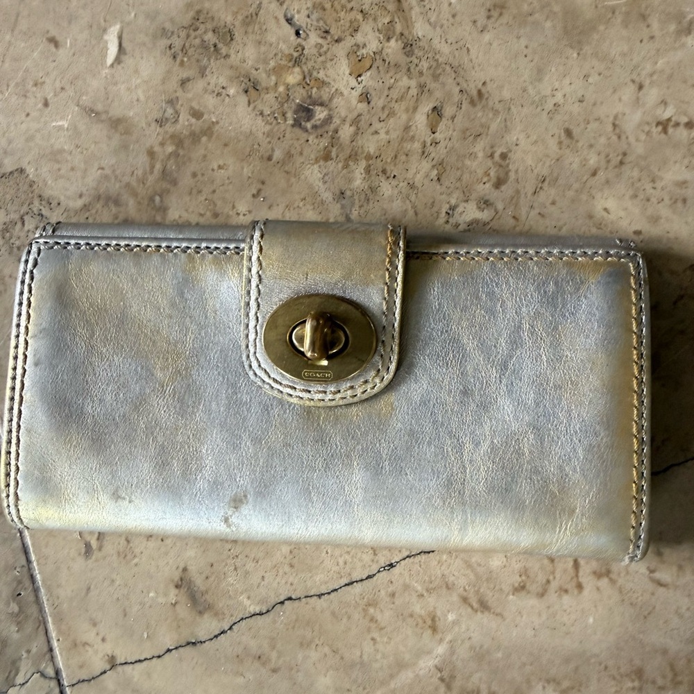 COACH vintage ladies wallet preowned pre-loved - Picture 3 of 14